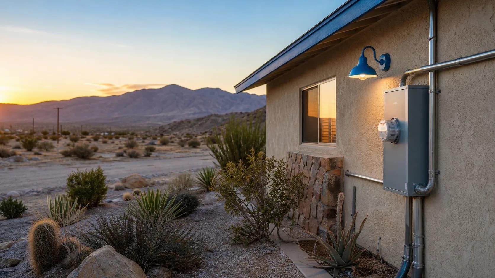Desert Hot Springs desert home environment for TruLuxe Electric service